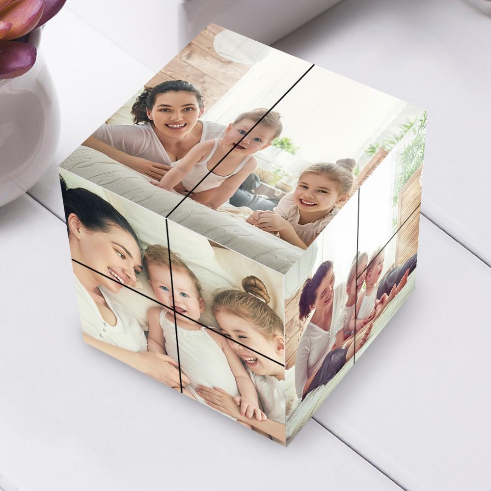 Custom Magic Folding Rubic's Cube Personalised 9 Photos Cube