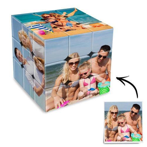 Family Photo Rubic's Cube Personalized 6 Pictures Magic Photo Cube