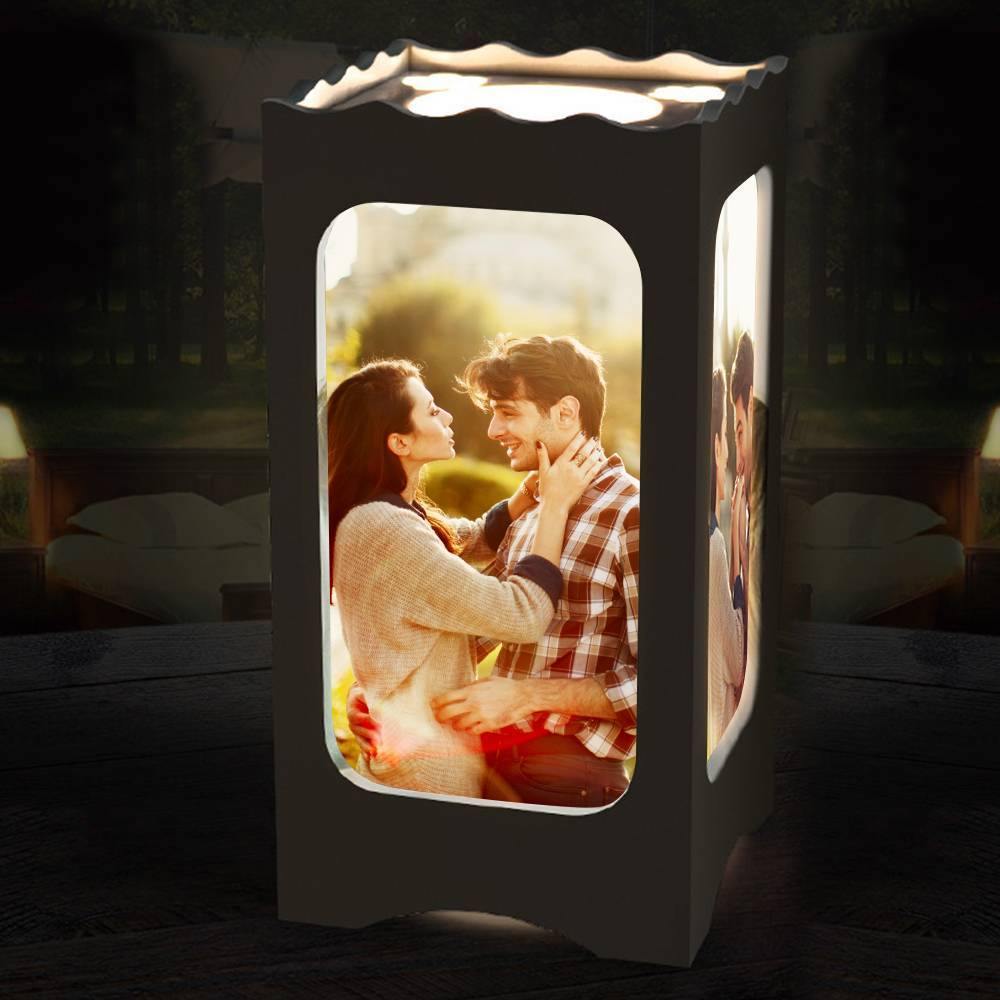 Custom Photo Night Lamp, Four Pictures Ambient Light - MyPhotoMugs