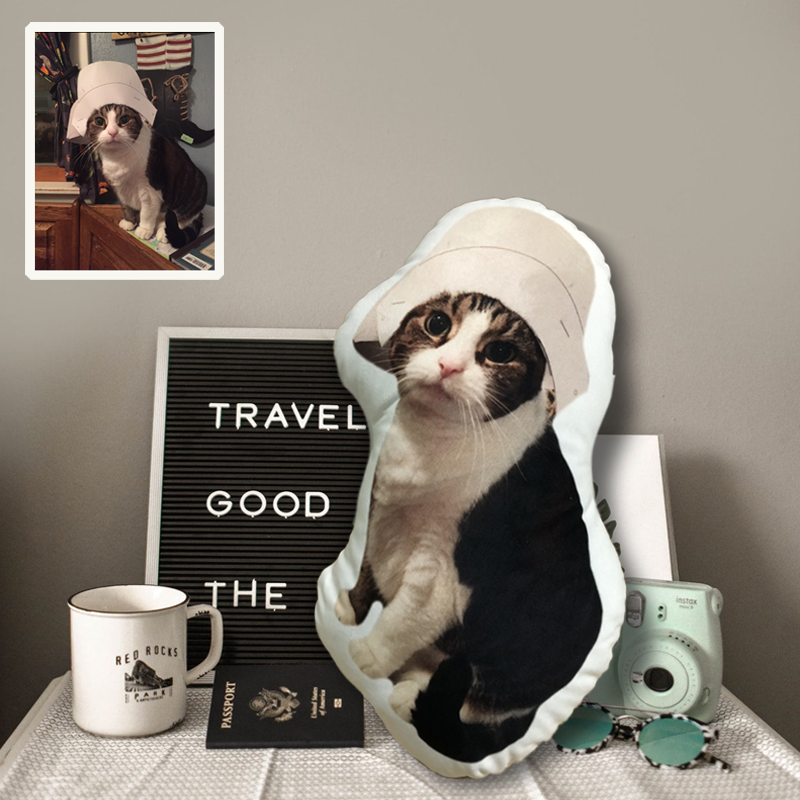 Pillows with Your Pets Picture Custom Pet Pillow Personalized Cat Photo Pillow Best Gift Ideas
